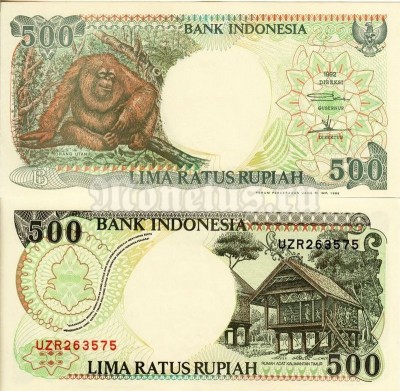 бона Индонезия 500 рупий 1992 год