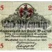 Нотгельд Германия 25 пфеннигов 1918 год, 11 ноября, Wunsiedel Вунзидель