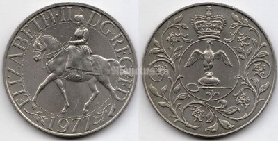Великобритания 25 новых пенсов 1977 год Cеребряный юбилей царствования Елизаветы II
