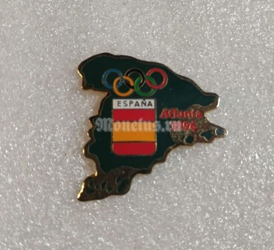 Значок ( Спорт ) Олимпиада. Атланта Atlanta 1996 Олимпийский комитет Испании. Тип-2