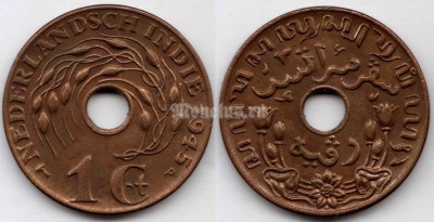 монета Нидерландская Ост-Индия 1 цент 1945 год
