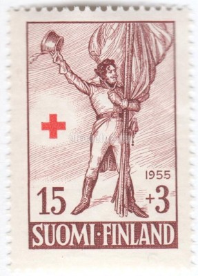 марка Финляндия 15+3 марки "Lieutenant-Colonel Zacharias Duncker (1774-1809)" 1955 год