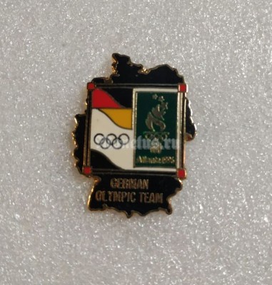 Значок ( Спорт ) Олимпиада. Атланта Atlanta 1996 Олимпийский комитет Германии 2 тип.