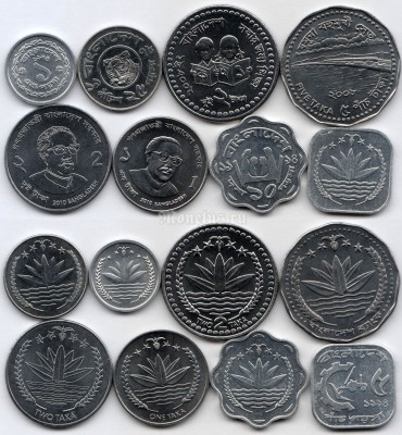 Бангладеш набор из 8-ми монет