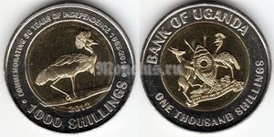 монета Уганда 1000 шиллингов 2012 год