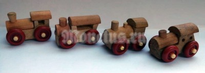 Киндер Сюрприз, Kinder, полная серия Деревянные локомотивы 1, паровозы, 1995 год