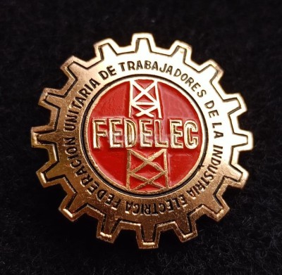 Значок FEDELEC Объединенная федерация работников электротехнической промышленности