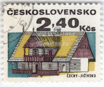 марка Чехословакия 2,40 кроны "Bohemia, Jičín" 1971 год Гашение