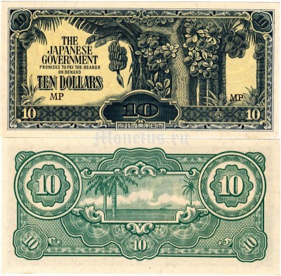 Филиппины (Японская оккупация) 10 долларов 1941-1943 годы