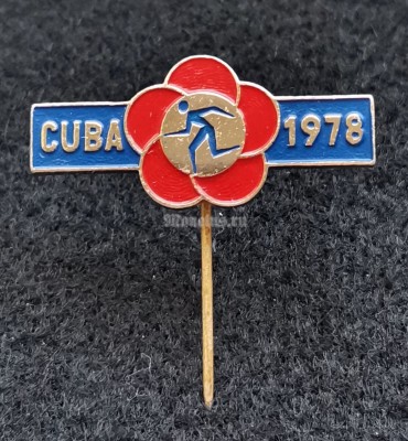 Значок Куба Cuba 1978 Спартакиада фестиваль молодёжи и студентов, игла