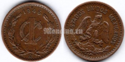 монета Мексика 1 сентаво 1946 год