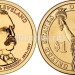 Монета 1 доллар 2012 год Гровер Кливленд 24-й президент США
