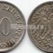 монета Германия 10 пфеннигов 1907 год А