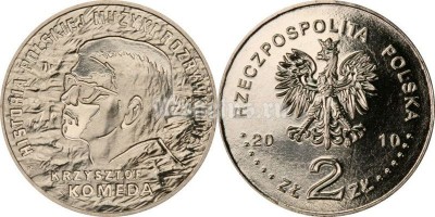 Польша 2 злотых 2010 год KRZYSZTOF KOMEDA