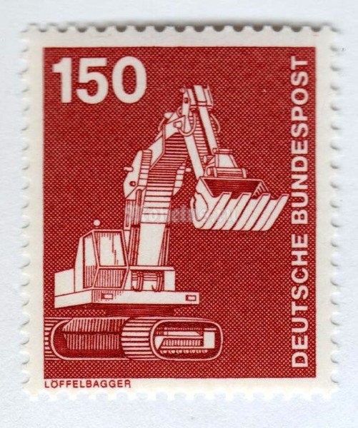 марка ФРГ 150 пфенниг "Excavator" 1979 год