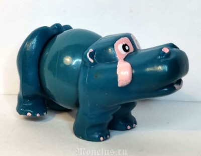 Киндер Сюрприз, Kinder, серия Лошарики животные 1994 год, Svitatelli, бегемот