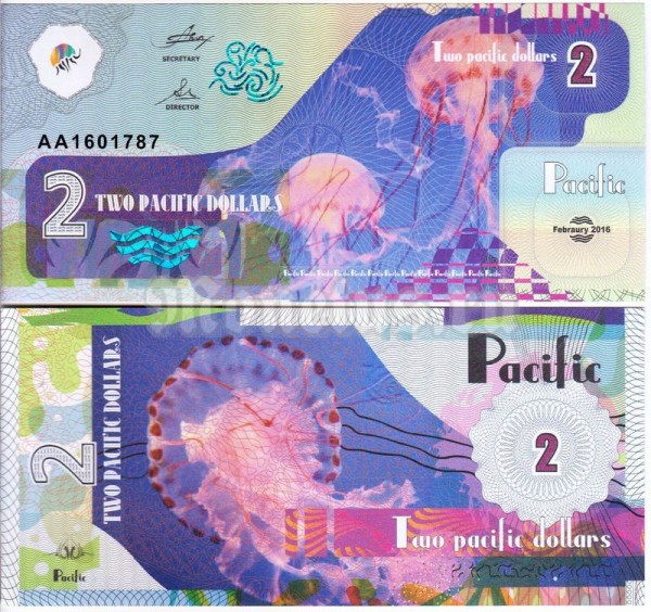 бона Тихий океан 2 доллара 2016 год