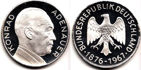 Италия монетовидный жетон - Конрад Аденауэр
