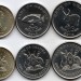 Уганда набор из 5-ти монет 2007 - 2012 год