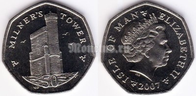 монета Остров Мэн 50 пенсов 2007 год