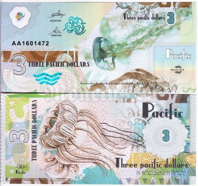 бона Тихий океан 3 доллара 2016 год
