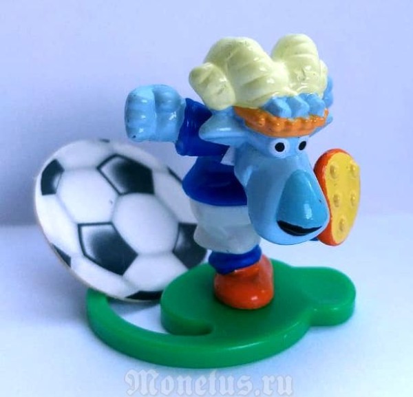 Киндер Сюрприз, Kinder, серия Magicsport FuSballer, 2007 год, футбол Баран MPG S-51 синий