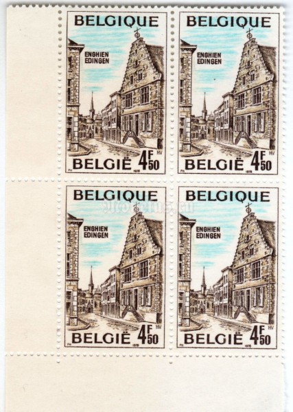 квартблок Бельгия 4,50 франка "Edingen" 1978 год