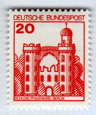 марка ФРГ 20 пфенниг "Pfaueninsel (Peacock Island) Castle, Berlin" 1979 год