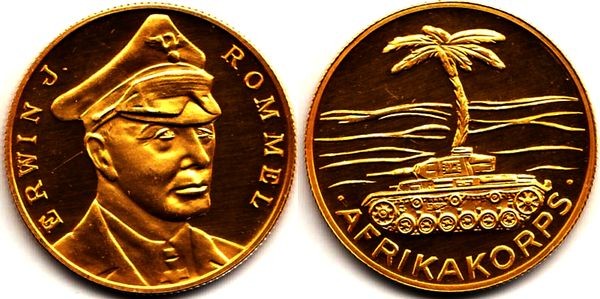 Италия монетовидный жетон - Эрвин Роммель