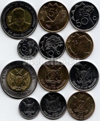 Намибия набор из 6-ти монет