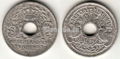 монета Нидерландская Ост-Индия 5 центов 1913 год