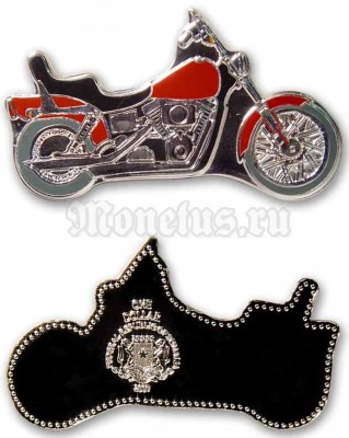 Монета Сомали 1 доллар 2007 год красный мотоцикл