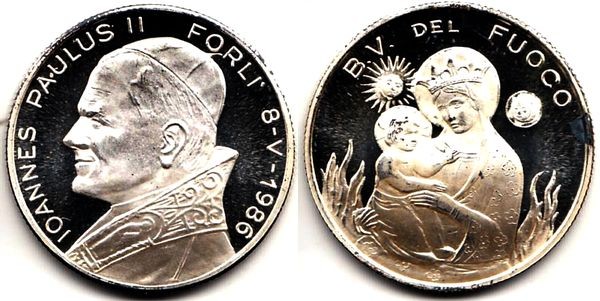 Италия монетовидный жетон - Павел II