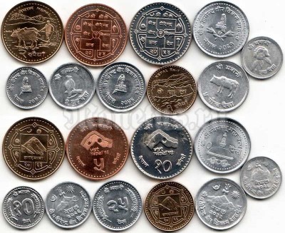 Непал набор из 10-ти монет