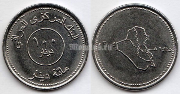 монета Ирак 100 динаров 2004 год