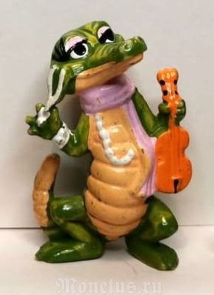 Киндер Сюрприз, Kinder, серия Крокодилы в школе, Die Kroko Schule, 1991 год, Учительница музыки