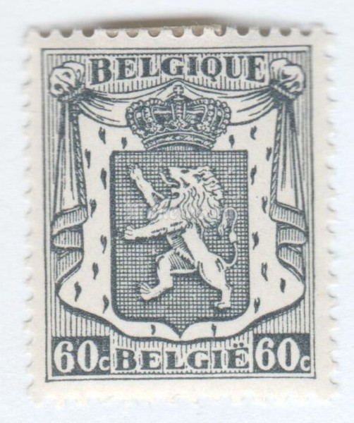 марка Бельгия 60 сентим "Coat of arms" 1940 год 
