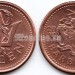 монета Барбадос 1 цент 2004 год