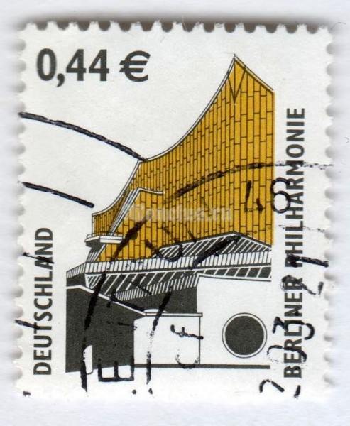 марка ФРГ 0,44 евро "Berlin Philharmonic**" 2002 год Гашение