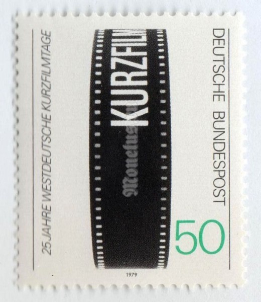 марка ФРГ 50 пфенниг "Film" 1979 год