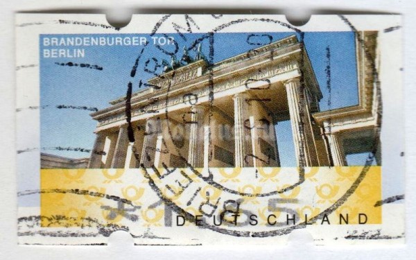 марка ФРГ 1,65 евро "Brandenburger Tor"  Гашение
