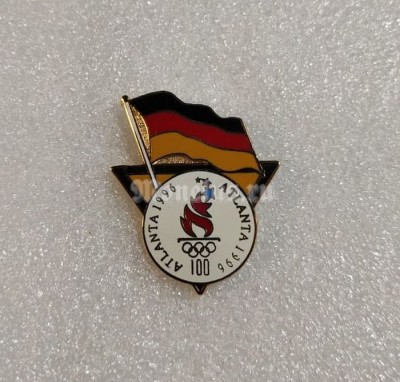 Значок ( Спорт ) Олимпиада. Атланта Atlanta 1996 Олимпийский комитет Германии. Тип-5