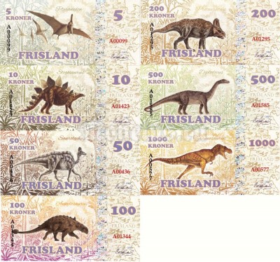 Фрисланд Набор из 7 банкнот 2016 год