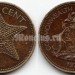 монета Багамы 1 цент 1979 год