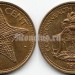 монета Багамы 1 цент 1979 год