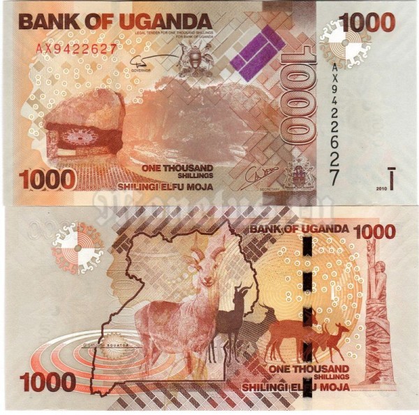 бона Уганда 1000 шиллингов 2010 год