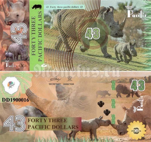 бона Тихий океан 43 долларов 2019 год - Носорог
