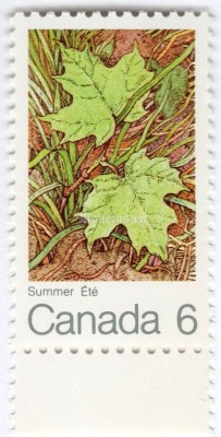марка Канада 6 центов "Summer" 1971 год