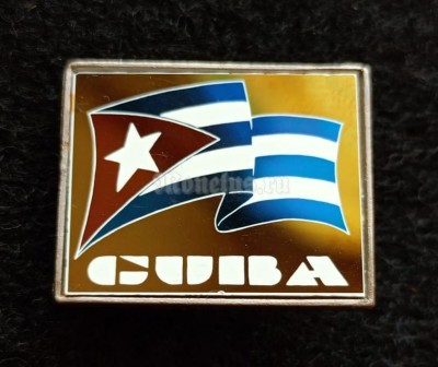 Значок Куба Cuba Флаг ситалл зеркальный стекло