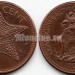 монета Багамы 1 цент 1987 год